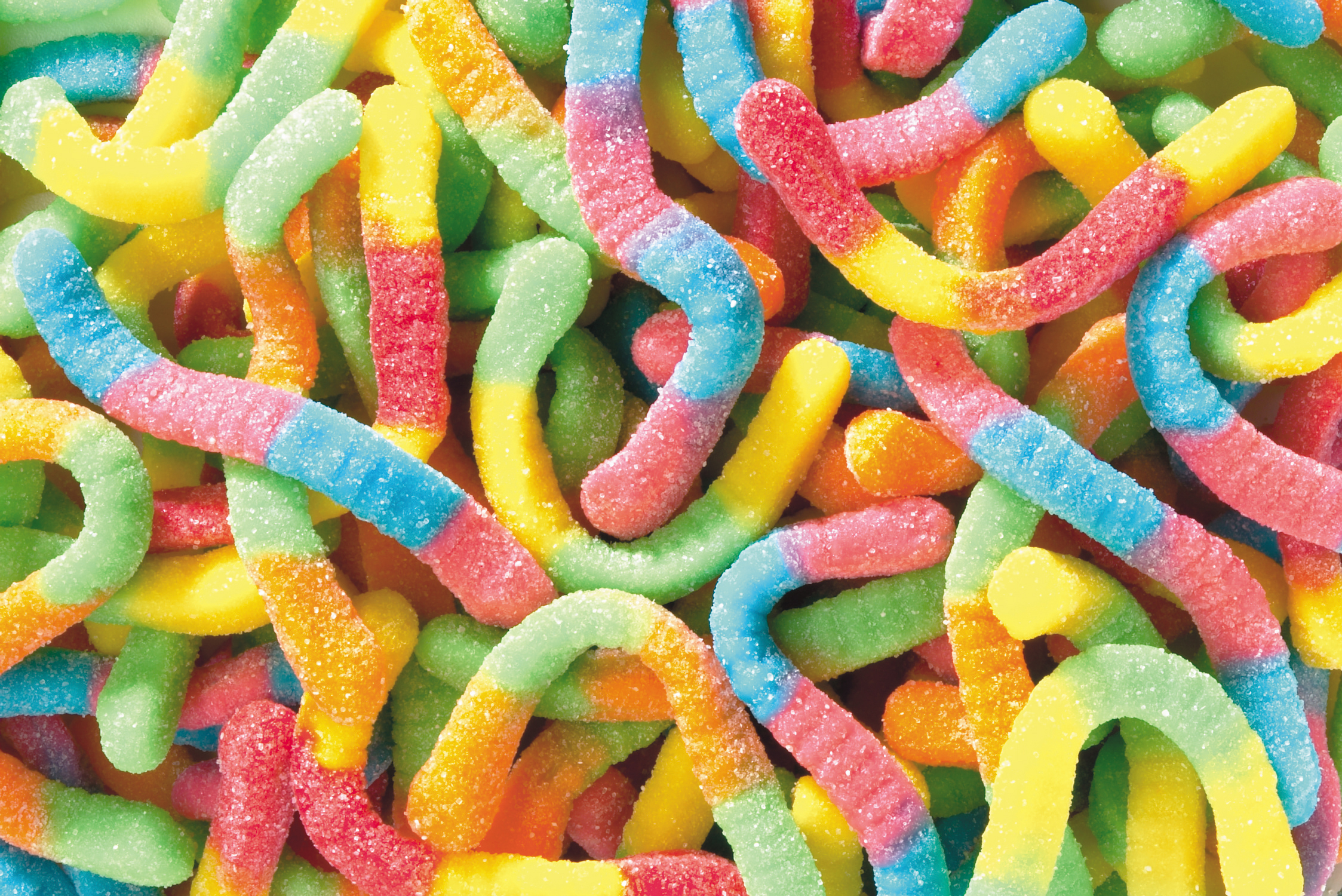 Neon Sour Gummi Worms - American Fundraising Group