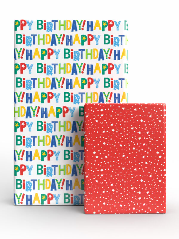 Birthday Cheer JUMBO Reversible Roll Gift Wrap