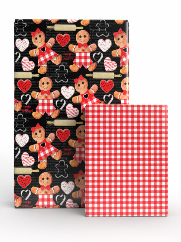 Gingerbread Goodies JUMBO Reversible Roll Gift Wrap