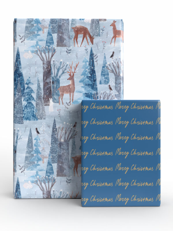 Winter Wonderland JUMBO Reversible Roll Gift Wrap