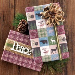Patchwork Peace Reversible Roll Wrap