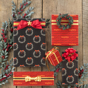 Yuletide EleganceTriple Roll Gift Wrap Set
